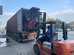 福瑞得一批小挖、平板夯等機器出口印度